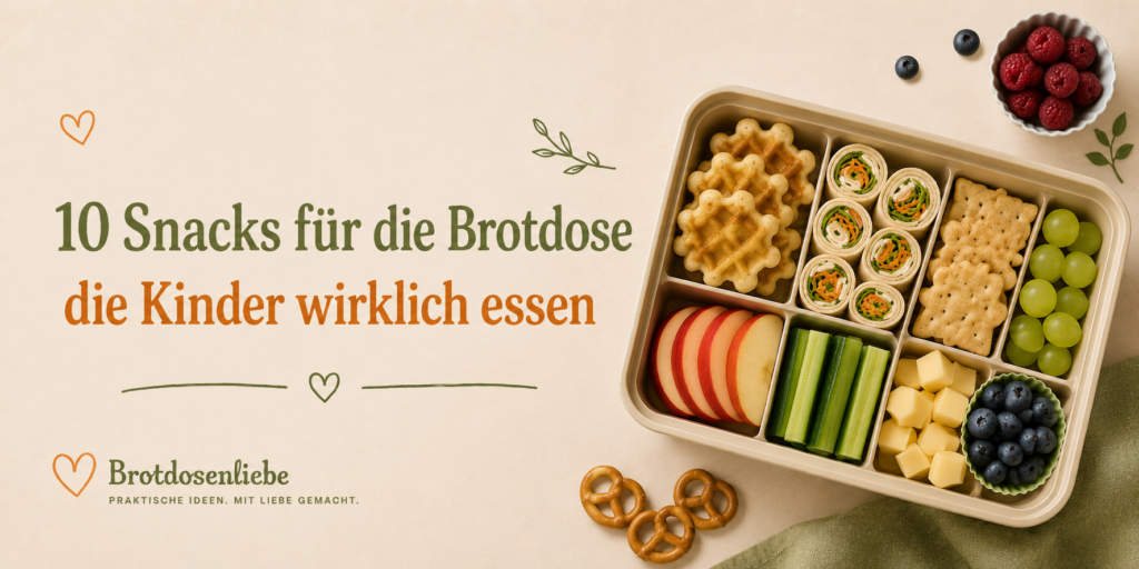 10 Snacks für die Brotdose die Kinder wirklich essen